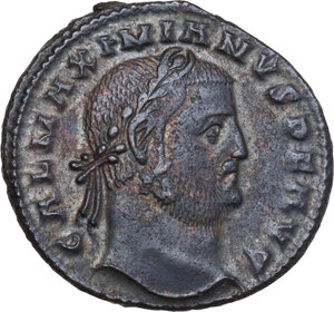 obverse: Galerius (305-311). AE Follis, Cyzicus mint, 308-309