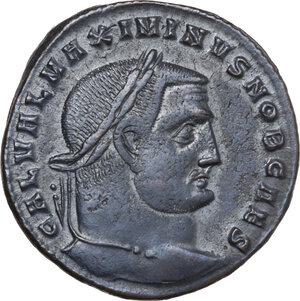 obverse: Maximinus II Daia as Caesar (305-308). AE Follis, Heraclea mint, 305-306