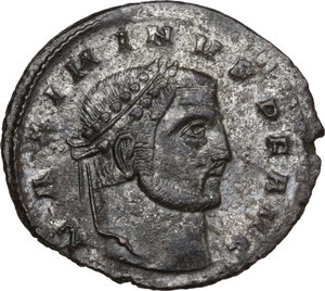 obverse: Maximinus II Daia (309-313). AE Follis, Thessalonica mint, 312 AD