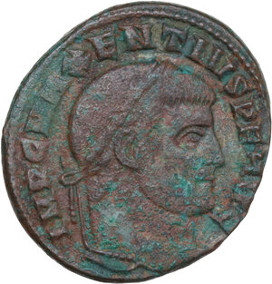 obverse: Maxentius (306-312). AE Follis, Ostia mint, 309-312