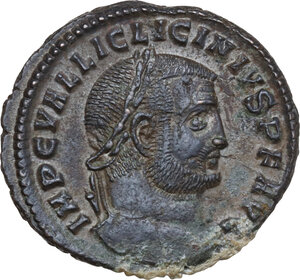 obverse: Licinius I (308-324). AE Follis, Heraclea mint, 308-309