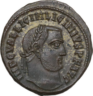 obverse: Licinius I (308-324). AE Follis, Alexandria mint, 315 AD
