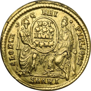 reverse: Constantius II (337-361). AV Solidus, 355-361 AD. Antioch mint
