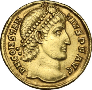 obverse: Constantius II (337-361). AV Solidus, Antioch mint, 355-361