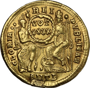 reverse: Constantius II (337-361). AV Solidus, Antioch mint, 355-361