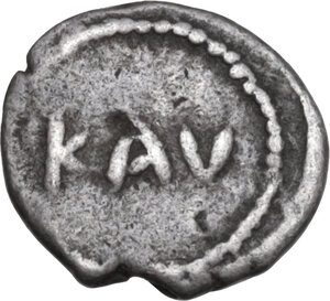 reverse: Bruttium, Kaulonia. AR Triobol, c. 500-480 BC
