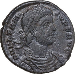 obverse: Vetranius (350 AD). AE 23 mm, Thessalonica mint, 350 AD