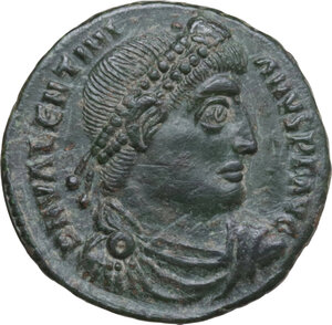obverse: Valentinian I (364-375). AE 19 mm., Siscia mint