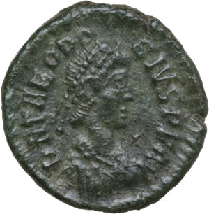 obverse: Theodosius I (379-395). AE 14 mm, Siscia mint, 384-387