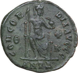 reverse: Theodosius I (379-395). AE 18.5 mm. Antioch mint. Struck 378-383 AD
