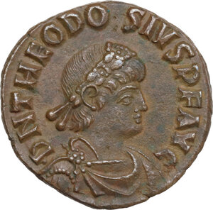 obverse: Theodosius I (379-395). AE 23 mm, Alexandria mint, 388-392