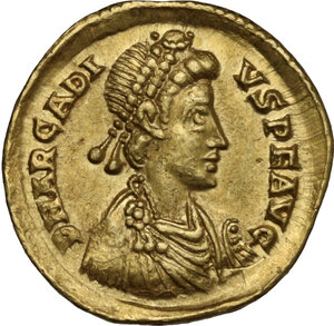 obverse: Arcadius (383-408). AV Solidus, Rome mint, 404-408