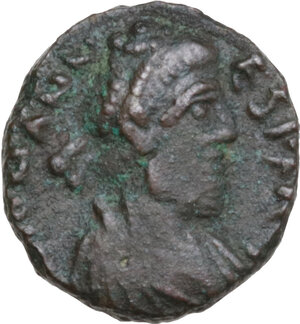 obverse: Johannes (Usurper, 423-425). AE 11 mm, Rome mint, 2nd officina, 423-425
