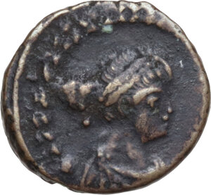 obverse: Valentinian III (425-455). AE 12.5 mm. Rome mint