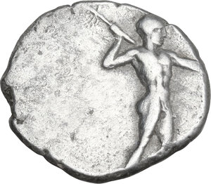 obverse: Bruttium, Kaulonia. AR Drachm, 400-388 BC