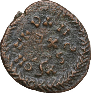 reverse: Uncertain Germanic tribe. Pseudo-Imperial coinage. . AE, Barbaric imitation