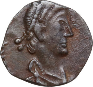 obverse: Vandals in North Africa. Gaiseric to Gunthamund. AR Siliqua, circa 440-490 AD. In the name of Honorius. Pseudo-Ravenna mint in Carthage