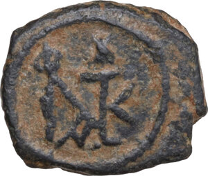 reverse: Justin II (565-578). AE Pentanummium, Constantinople mint