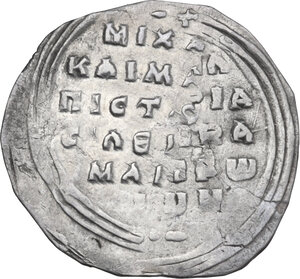 reverse: Michael VII Ducas (1071-1078). AR Miliaresion, Costantinople mint