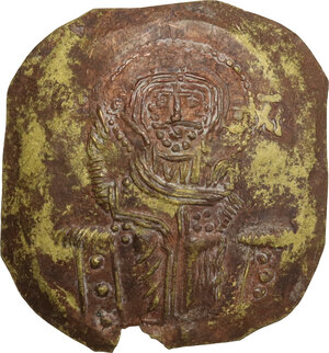obverse: John III Ducas (1222-1254). Fourreé Hyperpyron, Empire of Nicaea, Magnesia mint, 1232-1254