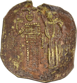reverse: John III Ducas (1222-1254). Fourreé Hyperpyron, Empire of Nicaea, Magnesia mint, 1232-1254