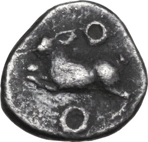 reverse: Bruttium, Kroton. AR Diobol, c. 525-425 BC