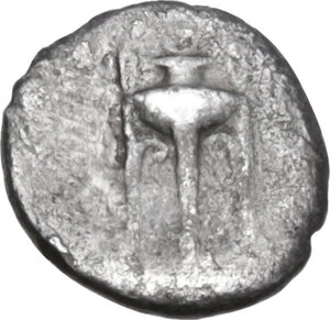 obverse: Bruttium, Kroton. AR 5 Tetartemorion, 370-350 BC