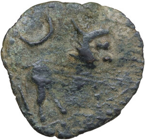 reverse: Iberia, Castulo. AE Semis, c. 1st Century BC