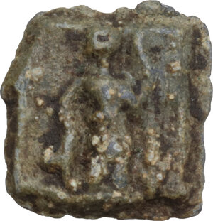 reverse: The Roman Empire. PB Tessera, square shaped