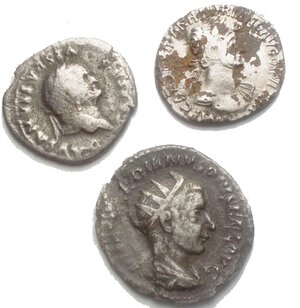 obverse: Impero Romano Insieme di 3 esemplari in Ag. Mi