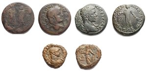 obverse: Roman Empire lot 3 pieces Ae - Provincial Middle Bronze to be cataloged g 14.92 mm 29.27 - Egypt. Alexandria. BI tetradrachm to be cataloged g 7.13. 19.2 mm - Moesia Inferior Middle Bronze Provincial to be cataloged 11.25 g. 27.6 mm