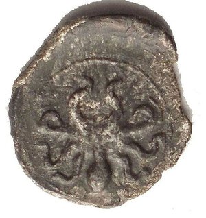 reverse: Syracuse Litra (Silver, 0.76 g ), c. 410-405, signed by Phrygillos on the obverse. Head of Arethusa to left, her hair bound up at the back and held in a sakkos inscribed ; to left, dolphin swimming downwards to right; to right, grain ear. Rev. Octopus. Rizzo pl. XLIII, 17. SNG ANS 277 (but signature not noted). Extremely rare.