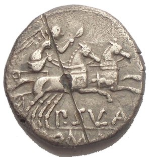 reverse: Denario P SVLA Saggio al rv ? gr 3,07 mm 17,1