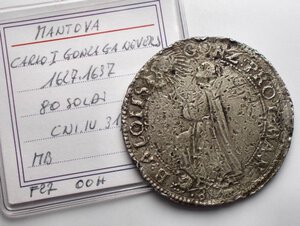 obverse: Mantova 80 soldi