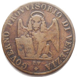 obverse: Venezia 5 centesimi 1848