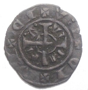 obverse: Verona. Anonime dei primi Scaligeri (1259-1329). Mediatino da 2 denari. NC. MI. qBB. Patina