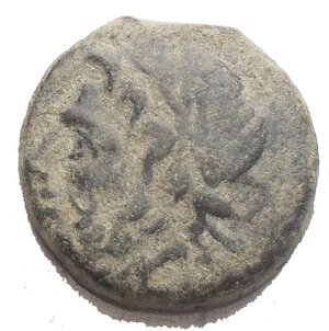 obverse: Greek Coins APULIA. Arpi. Ae (Circa 325-275 BC). Obv: Laureate head of Zeus left. Rev: Horse prancing left; star above, monogram below. HN Italy 644. Condition: Good Very fine. Green patina Weight: 4.05 g. Diameter: 16.01 mm.