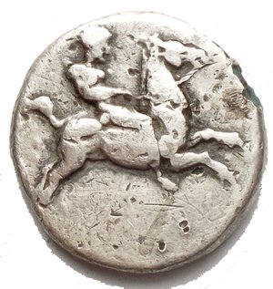 obverse: Italy. Calabria, Tarentum. Nomos. Fourrèe gr 5,41 mm 19,6 x 20