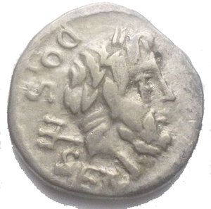 obverse: Repubblica Romana. L. Rubrius Dossenus. Quinario, ca. 87 a.C. D/ Testa di Nettuno a destra. R/ Vittoria a destra. Davanti, altare fallico. Cr. 348/4. B 4. AG. g. 1.70 BB+/BB