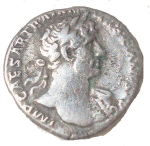 obverse: Hadrian (117-138), Denarius 119-120, Rome mint Obverse: laureate bust right IMP CAESAR TRAIAN HADRIANVS AVG  Reverse: Aeternitas standing left, holding heads of the Sun and Moon, AETER-AVG across fields P M TR P COS III  Diameter 17,9 mm, weight 3,14 g