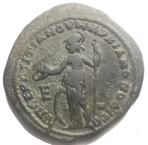 reverse: Moesia Inferior, Marcianopolis. Elagabalus and Julia Maesa, Augusta (218-225). Æ 5 Assaria (11.93g, 28.2mm)