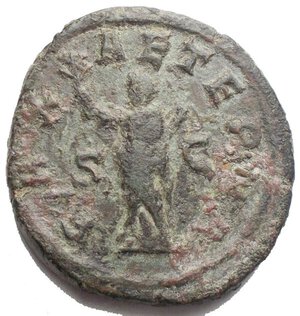 reverse: Filippo II (247-249), Sesterzio, Roma, 247-249 d.C.; AE (g 20,61; mm 30,9 x 33,1); IMP M IVL PHILIPPVS AVG, busto laureato, corazzato e drappeggiato a d., Rv. PAX - AETERNA, Pax stante verso s., tiene ramoscello e scettro; ai lati, S - C. RIC 268a (corr); C 27. BB