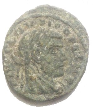 obverse: Claudio II Gotico (268-270). Quarto di follis, Roma, 317-318 d.C. D/ Testa velata di Claudio il Gotico. R/ Aquila ad ali aperte volta a sn AE. g 2,54. mm 14,5 x 16,5. Intonso. R 