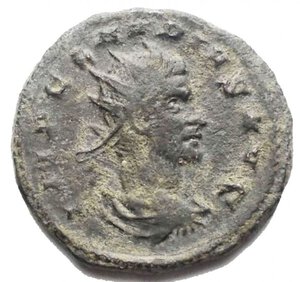 obverse: Impero Romano - Claudio II Gotico. 268-270. Antoniniano. Ae.  d/IMP CLAVDIVS AVG Busto radiato e corazzato verso destra r/SPES AVG  La Spes stante verso sinistra con fiore di loto. Peso 3,74 gr. Diametro 20,48 mm. Buon BB+. R. Modulo regolare e perfetta centratura