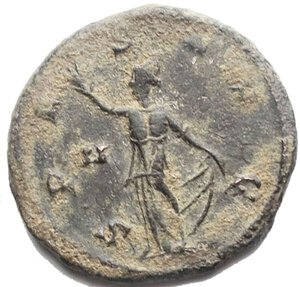 reverse: Impero Romano - Claudio II Gotico. 268-270. Antoniniano. Ae.  d/IMP CLAVDIVS AVG Busto radiato e corazzato verso destra r/SPES AVG  La Spes stante verso sinistra con fiore di loto. Peso 3,74 gr. Diametro 20,48 mm. Buon BB+. R. Modulo regolare e perfetta centratura