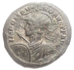 obverse: PROBUS (276-282). Antoninianus. Siscia. Obv: IMP C M AVR PROBVS P F AVG. Radiate and cuirassed bust left, holding spear and shield. Rev: CONCORD MILIT / XXIP. Probus and Concordia standing facing one another, clasping hands. RIC 650. Very fine. Weight: 3.4 g. Diameter: 22.86 mm.