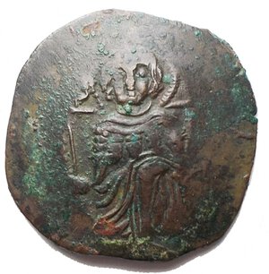 reverse: Impero Bizantino - ISACCO II ANGELO (1185-1195) BIL Aspron gr 2,8. mm 22,6. Costantinopoli Sear 2003 BB+