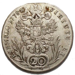 reverse: Joseph II 20 Kreuzer 1778