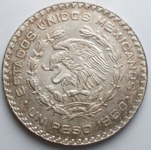 obverse: Messico Un Peso 1960