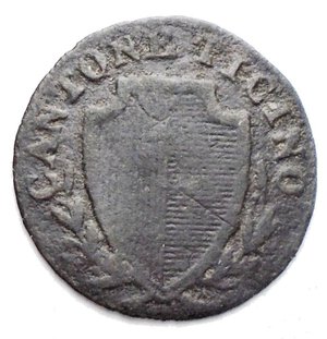 reverse: SVIZZERA - CANTON TICINO 6 Denari - Canton du Tessin 1813